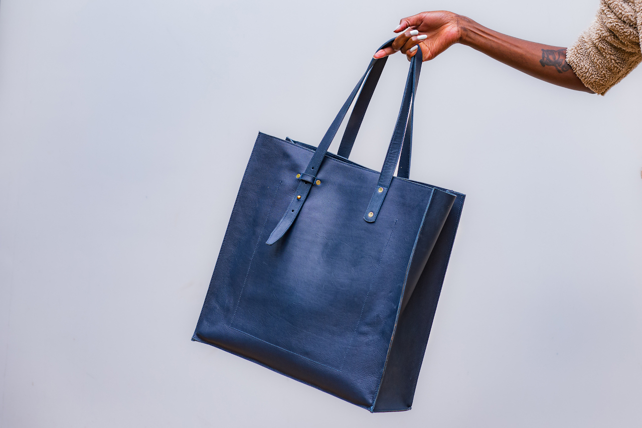 Logo Travel Tote Blue